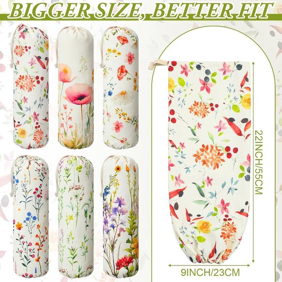 Wildflower Plastic Bag Holder - Picture 3 of 7